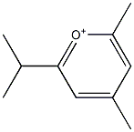 6-Isopropyl-2,4-dimethylpyrylium Struktur