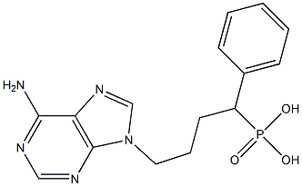 6-Amino-9-(4-phenyl-4-phosphonobutyl)-9H-purine Structure