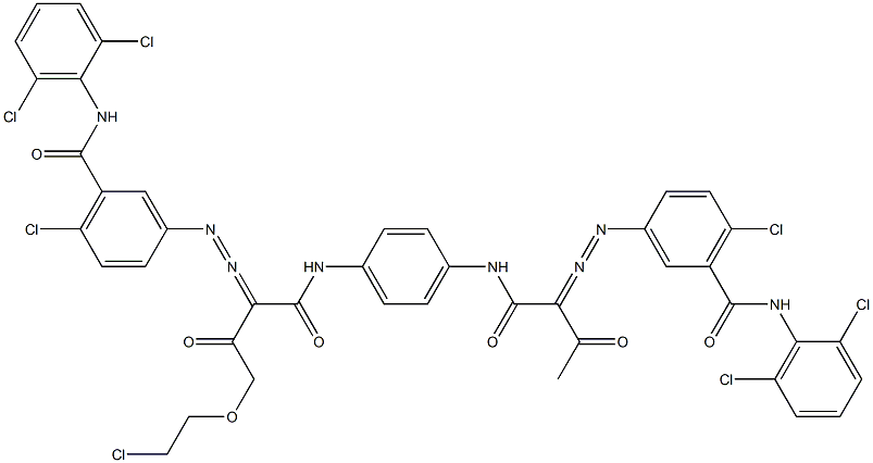 3,3'-[2-[(2-Chloroethyl)oxy]-1,4-phenylenebis[iminocarbonyl(acetylmethylene)azo]]bis[N-(2,6-dichlorophenyl)-6-chlorobenzamide]|