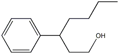 3-フェニル-1-ヘプタノール 化学構造式