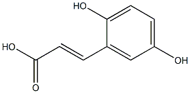 3-(2,5-Dihydroxyphenyl)propenoic acid Structure