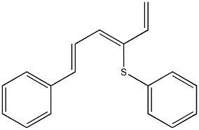 (1E,3Z)-1-Phenyl-4-(phenylthio)-1,3,5-hexatriene|