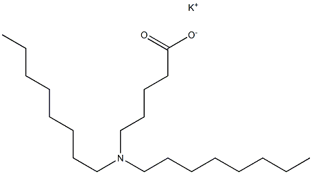 5-(ジオクチルアミノ)吉草酸カリウム 化学構造式