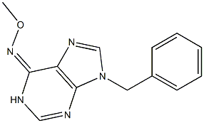 9-Benzyl-1,6-dihydro-6-methoxyimino-9H-purine Struktur