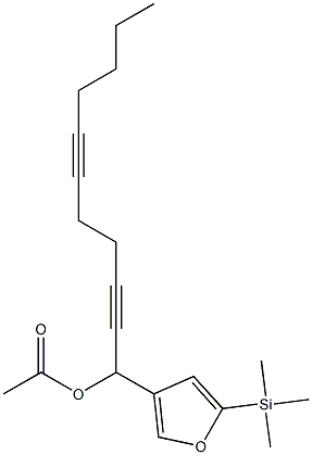 Acetic acid 1-[5-(trimethylsilyl)-3-furyl]-2,6-undecadiynyl ester|