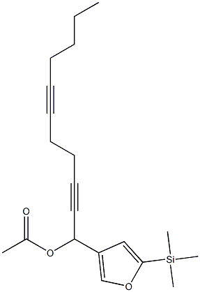  Acetic acid 1-[5-(trimethylsilyl)-3-furyl]-2,6-undecadiynyl ester