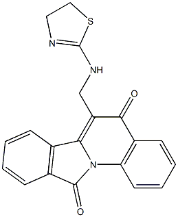 6-[[(2-Thiazolin-2-yl)amino]methyl]isoindolo[2,1-a]quinoline-5,11(5H)-dione