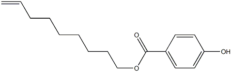 4-Hydroxybenzoic acid 8-nonenyl ester Struktur