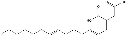 (2,7-Tetradecadienyl)succinic acid Structure