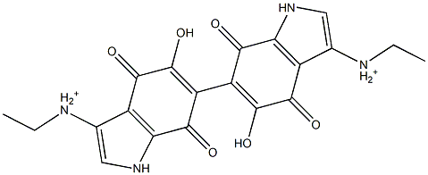 6,6'-Bi(5-hydroxy-4,7-dihydro-4,7-dioxo-1H-indole-3-ethan-1-aminium)