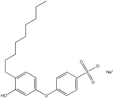 3'-Hydroxy-4'-nonyl[oxybisbenzene]-4-sulfonic acid sodium salt Struktur
