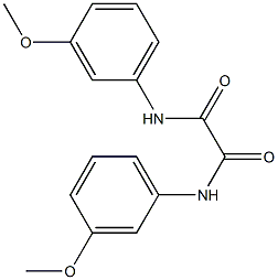 N,N'-Di(3-methoxyphenyl)oxamide,,结构式