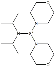 Dimorpholino(diisopropylamino)sulfonium 结构式