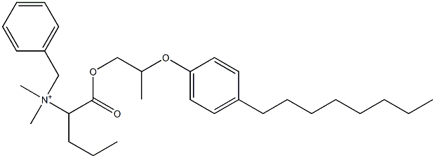 N,N-Dimethyl-N-benzyl-N-[1-[[2-(4-octylphenyloxy)propyl]oxycarbonyl]butyl]aminium|