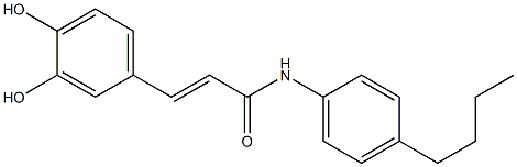 (E)-N-(4-Butylphenyl)-3-(3,4-dihydroxyphenyl)propenamide|