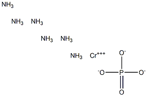 ヘキサアンミンクロム(III)ホスファート 化学構造式