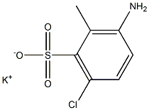 3-Amino-6-chloro-2-methylbenzenesulfonic acid potassium salt 结构式