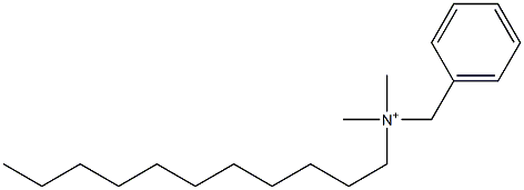 Benzyldimethylundecylaminium Structure