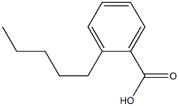 2-ペンチル安息香酸 化学構造式