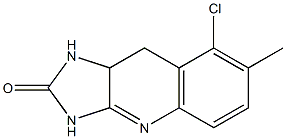 8-Chloro-7-methyl-9,9a-dihydro-1H-imidazo[4,5-b]quinolin-2(3H)-one,,结构式