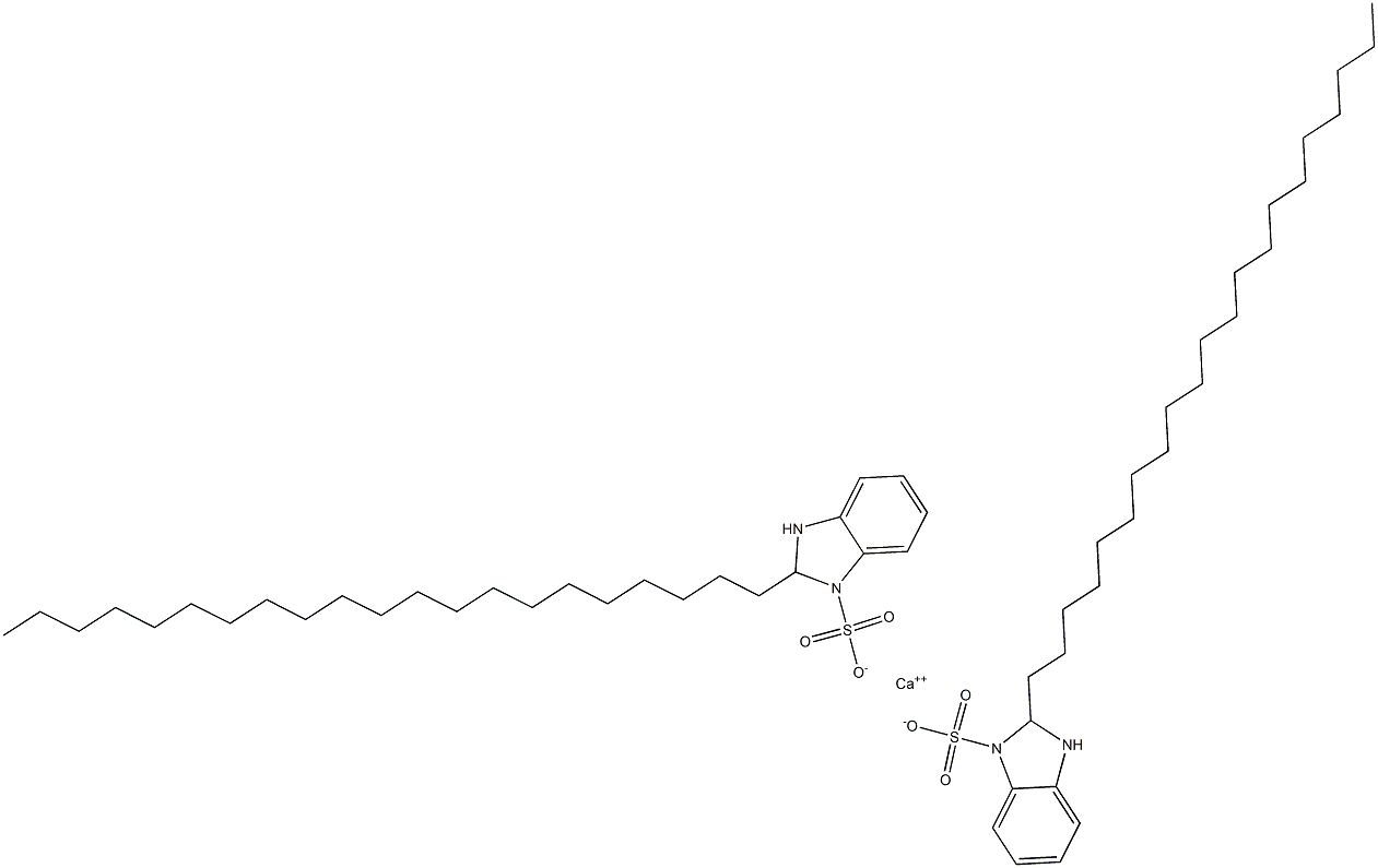 Bis(2,3-dihydro-2-henicosyl-1H-benzimidazole-1-sulfonic acid)calcium salt 结构式