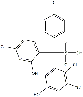 (4-Chlorophenyl)(4-chloro-2-hydroxyphenyl)(2,3-dichloro-5-hydroxyphenyl)methanesulfonic acid|