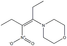(Z)-3-Morpholino-4-nitro-3-hexene Structure