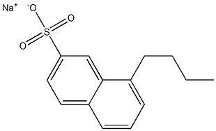 8-Butylnaphthalene-2-sulfonic acid sodium salt Struktur