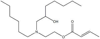  Crotonic acid 2-[N-hexyl-N-(2-hydroxyheptyl)amino]ethyl ester