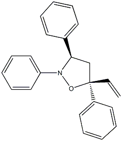 (3R,5S)-2,3,5-トリフェニル-5-ビニルイソオキサゾリジン 化学構造式