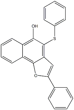  4-Phenylthio-2-(phenyl)naphtho[1,2-b]furan-5-ol