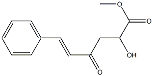 2-Hydroxy-4-oxo-6-phenyl-5-hexenoic acid methyl ester,,结构式