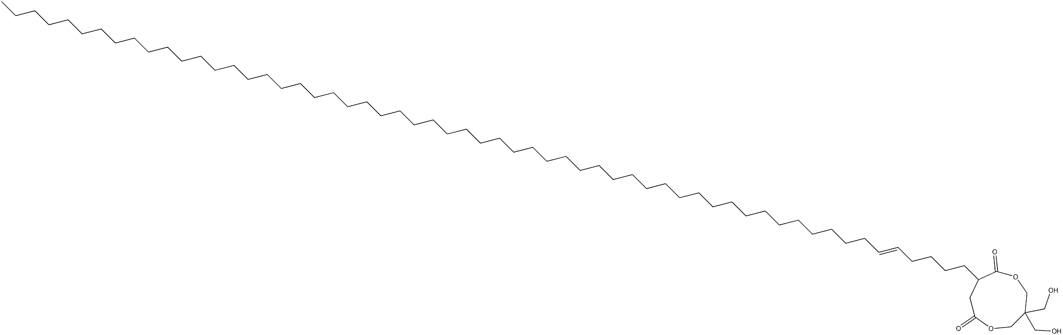 3,3-Bis(hydroxymethyl)-8-(5-nonapentacontenyl)-1,5-dioxacyclononane-6,9-dione Structure