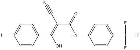 2-Cyano-3-hydroxy-3-[4-iodophenyl]-N-[4-trifluoromethylphenyl]acrylamide