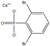 2,6-Dibromophenylphosphonic acid calcium salt Structure