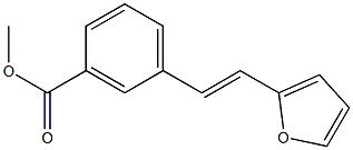 2-(3-(メトキシカルボニル)スチリル)フラン 化学構造式