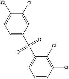 2,3-Dichlorophenyl 3,4-dichlorophenyl sulfone 结构式