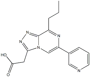 8-Propyl-6-(3-pyridinyl)-1,2,4-triazolo[4,3-a]pyrazine-3-acetic acid Structure