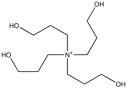 3-Hydroxy-N,N,N-tris(3-hydroxypropyl)-1-propanaminium Struktur