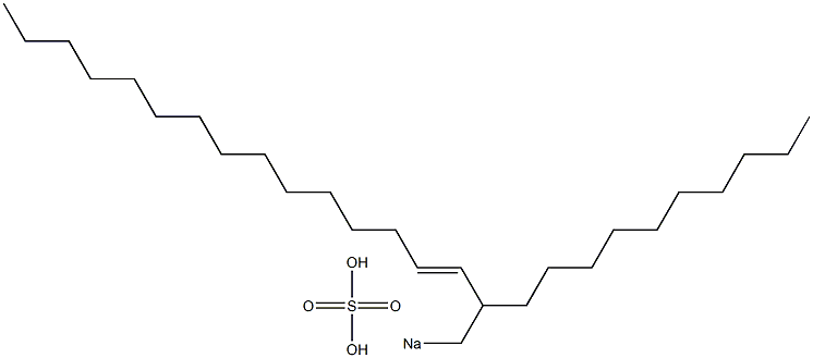 Sulfuric acid 2-decyl-3-heptadecenyl=sodium ester salt|