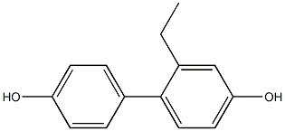 2-Ethyl-1,1'-biphenyl-4,4'-diol Structure