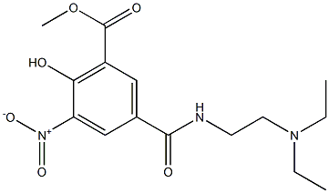 N-[2-(Diethylamino)ethyl]-6-hydroxy-5-nitroisophthalamic acid methyl ester Structure