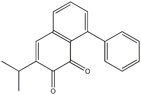 3-Isopropyl-8-phenyl-1,2-naphthoquinone Structure