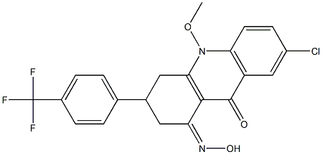 7-Chloro-1,2,3,4-tetrahydro-1-(hydroxyimino)-10-methoxy-3-[4-(trifluoromethyl)phenyl]acridin-9(10H)-one