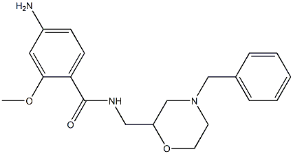 N-(4-Benzylmorpholin-2-ylmethyl)-4-amino-2-methoxybenzamide Structure