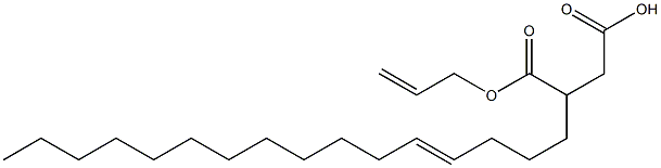 3-(4-Hexadecenyl)succinic acid 1-hydrogen 4-allyl ester,,结构式