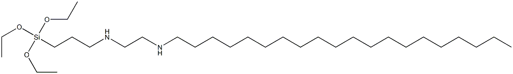 3-(Triethoxysilyl)-N-[2-(icosylamino)ethyl]propan-1-amine,,结构式
