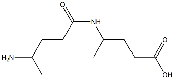 4-[(4-Aminovaleryl)amino]pentanoic acid 结构式