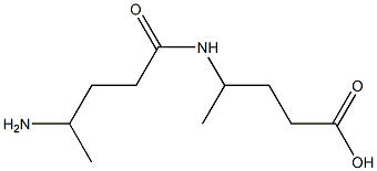 4-[(4-Aminovaleryl)amino]pentanoic acid Structure