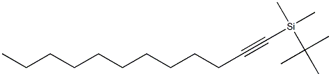 1-(tert-ブチルジメチルシリル)-1-ドデシン 化学構造式